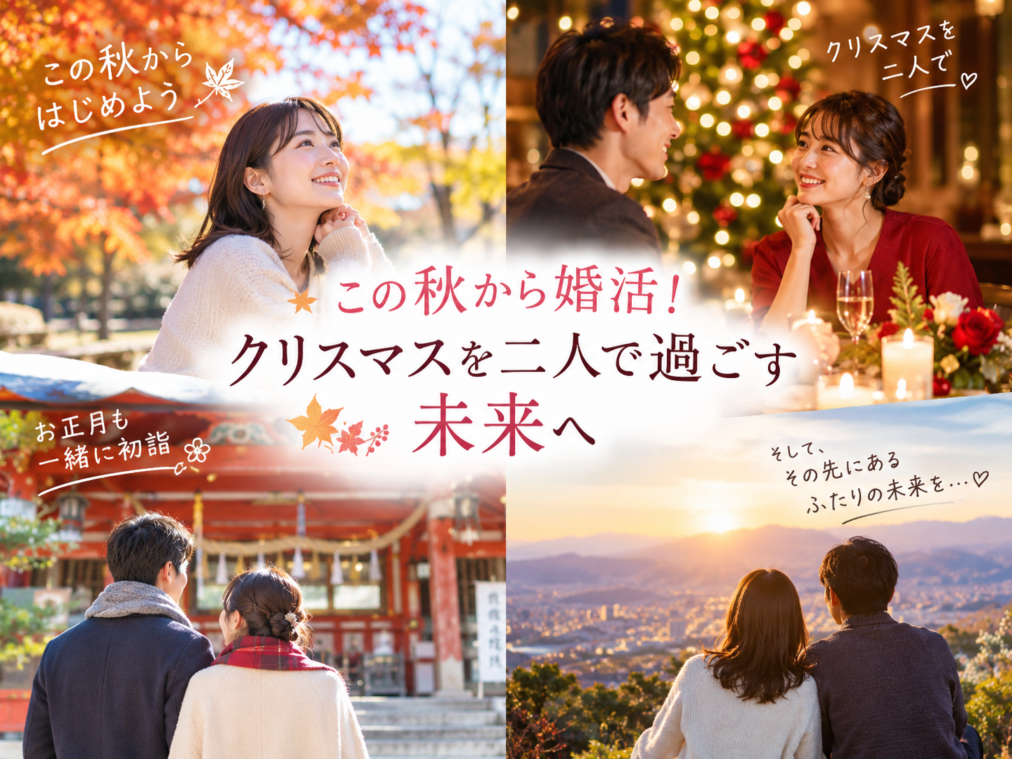 【この秋から婚活！】クリスマスを二人で過ごす未来へ